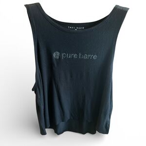 TAVI NOIR PURE BARRE Women’s Size Small Black Muscle Tank Top Workout Gym Shirt